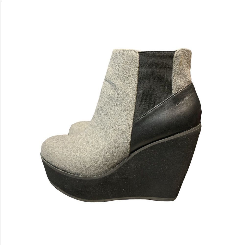 Shellys London Wedge Platform Boots - Picture 5 of 10